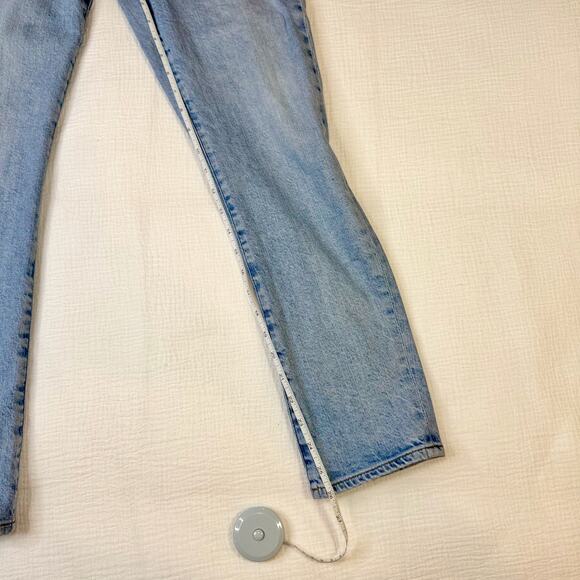 AGOLDE Toni Mid-Rise Skinny Jeans Light Wash Women’s 28 Sustainable Luxury Clean - Picture 6 of 15